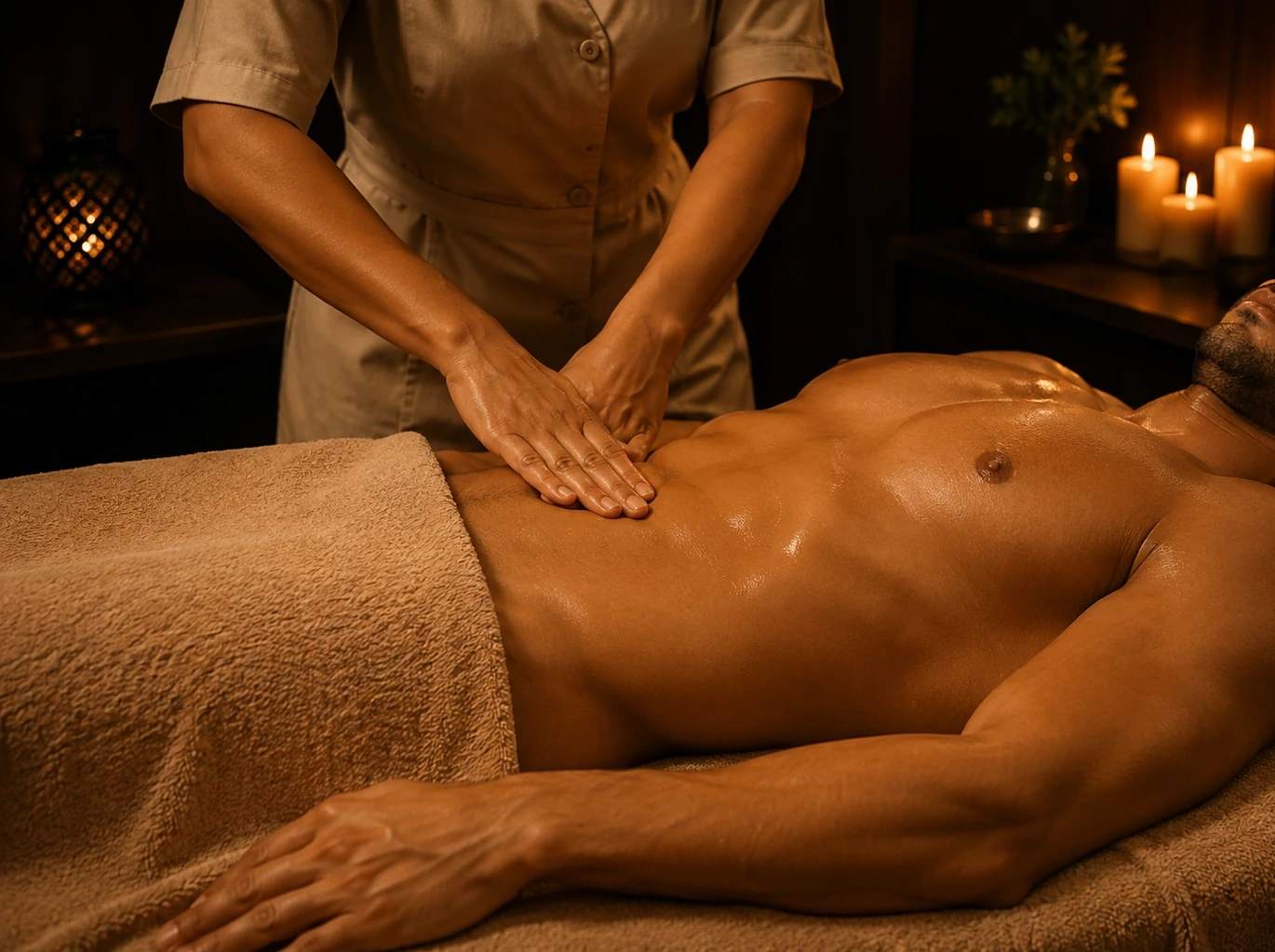 Massagem tântrica com toque consciente